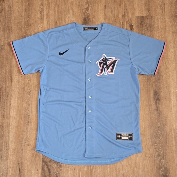 Other - Sandy Alcantara Miami Marlins Mens L Large Stitched New
